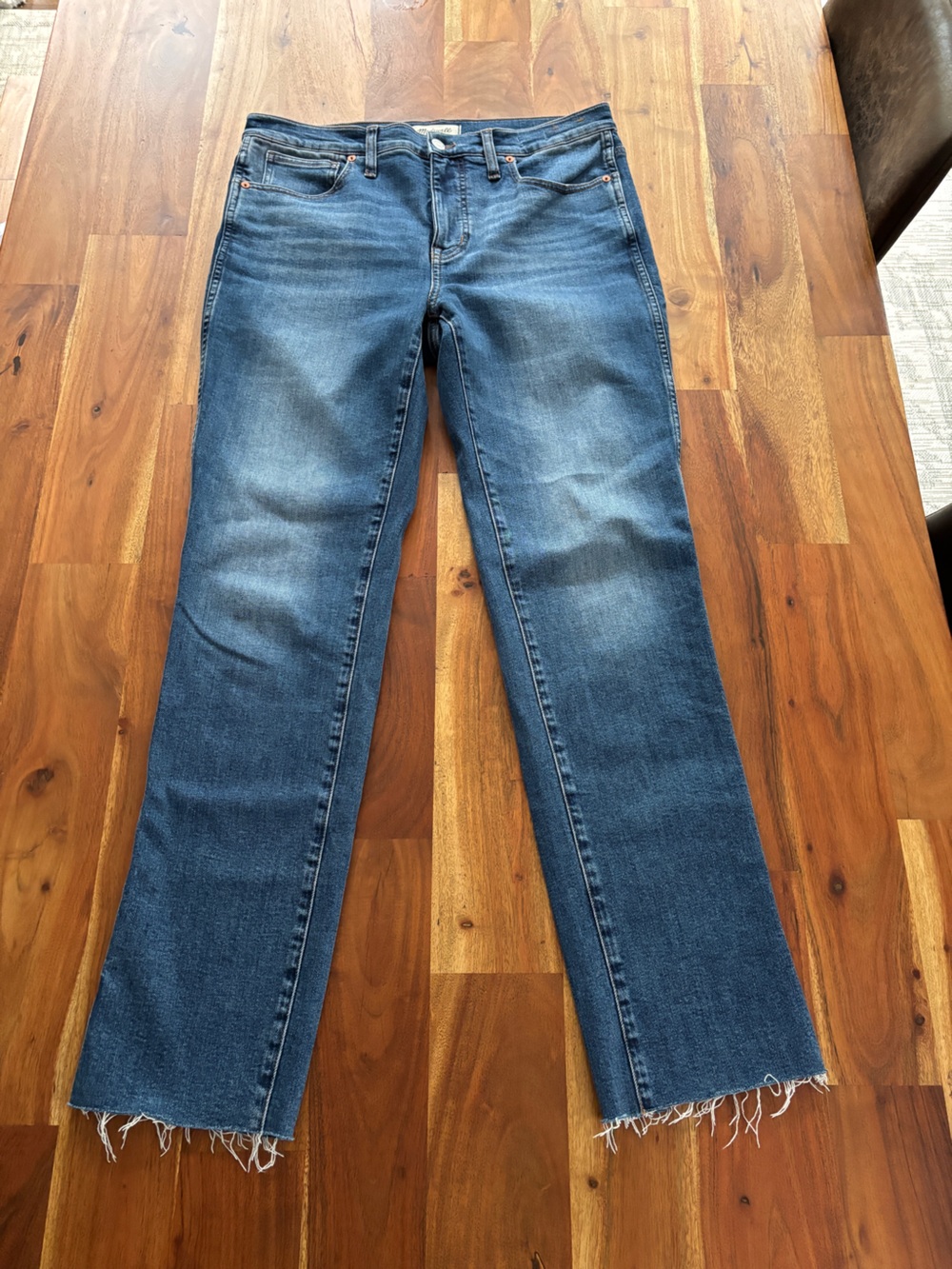 Madewell Raw Hem Midrise Stovepipe Jeans - Size 30